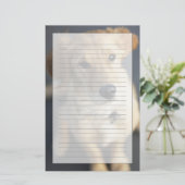 Dog omhoog briefpapier (Staand voorkant)
