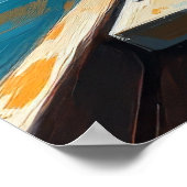 Dog on a boat poster (Hoek)