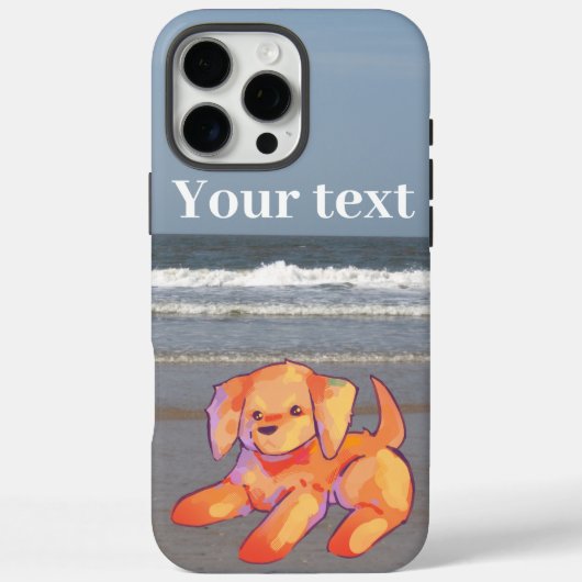 Dog on Beach  Case-Mate iPhone Case (Achterkant)