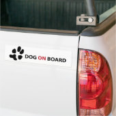 DOG ON BOARD BUMPERSTICKER (Op Truck)