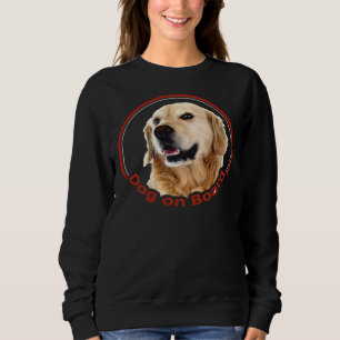 Dog On Board Golden Retriever Cute Golden Retrieve Trui