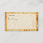 Dog on Leash Dog Walking Service Visitekaartje (Achterkant)