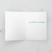 Dog on the Beach Birthday Kaart (Binnen)