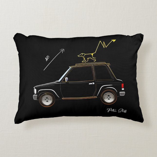 Dog on Wall Street  Accent Kussen (Voorkant)