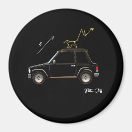 Dog on Wall Street Petra Gliff Magnet