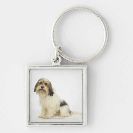 Dog on White 104 Sleutelhanger (Voorkant)