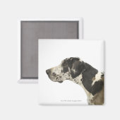 Dog on White 11 Magneet (Voorkant / Achterkant)