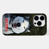 Dog One Eye Closed beroemd gemaakt door MICHKU Case-Mate iPhone Case (Achterkant (horizontaal))