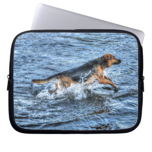 Dog-ontwerpen voor dichter- en dichter-liefhebbers laptop sleeve
