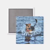 Dog-ontwerpen voor dichter- en dichter-liefhebbers magneet (Voorkant / Achterkant)