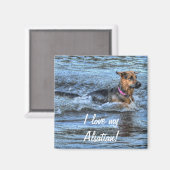 Dog-ontwerpen voor dichter- en dichter-liefhebbers magneet (Voorkant / Achterkant)