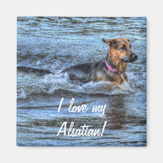 Dog-ontwerpen voor dichter- en dichter-liefhebbers magneet (Voorkant)