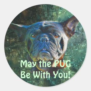 Dog-ontwerpen voor dichter- en dichter-liefhebbers ronde sticker