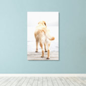 Dog op dok canvas afdruk (Insitu (Houten vloer))