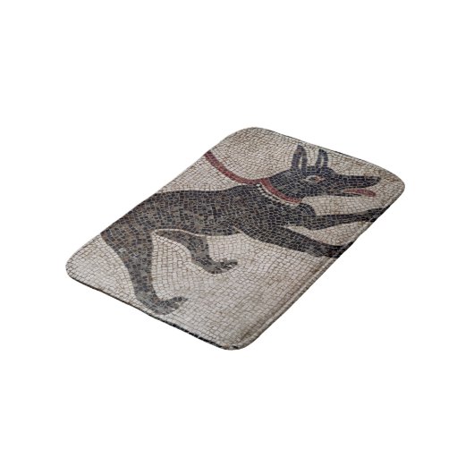Dog op een as van Pompeii Badmat (Gekanteld)
