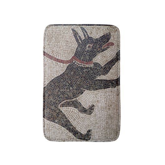 Dog op een as van Pompeii Badmat (Voorkant Verticaal)