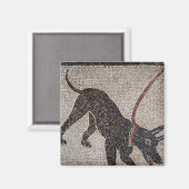 Dog op een as van Pompeii Magneet (Voorkant / Achterkant)