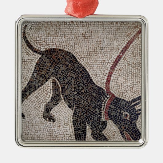 Dog op een as van Pompeii Metalen Ornament (Voorkant)