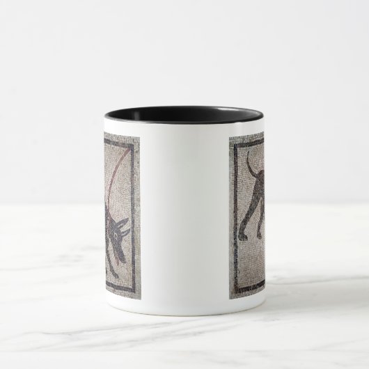 Dog op een as van Pompeii Mok (Midden)