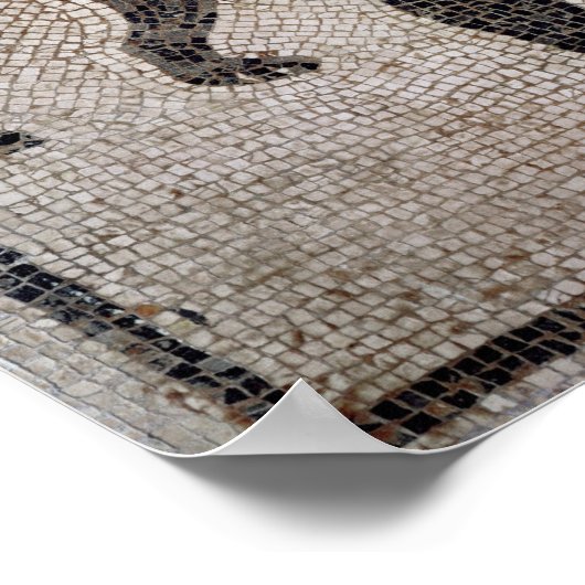 Dog op een as van Pompeii Poster (Hoek)