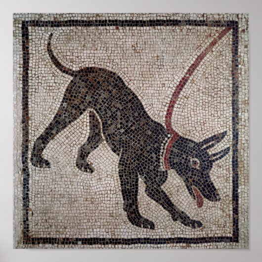 Dog op een as van Pompeii Poster (Voorkant)