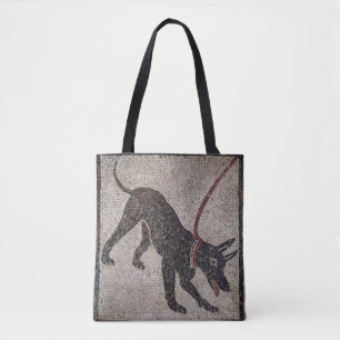 Dog op een as van Pompeii Tote Bag