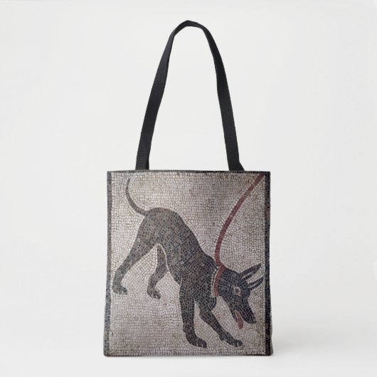 Dog op een as van Pompeii Tote Bag (Voorkant)