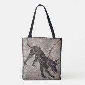 Dog op een as van Pompeii Tote Bag (Achterkant)