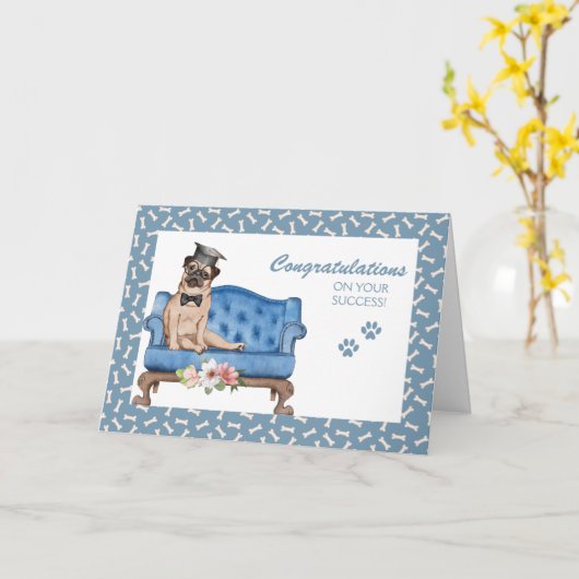 Dog op het Afstuderen van de Couch Kaart (Gele Bloem)