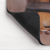 Dog op Rest Mousepad Muismat (Hoek)