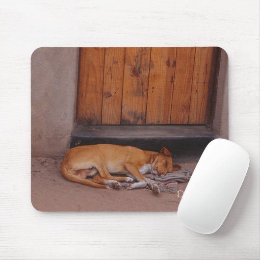 Dog op Rest Mousepad Muismat (Met muis)