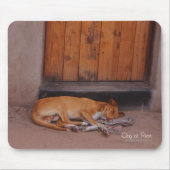 Dog op Rest Mousepad Muismat (Voorkant)