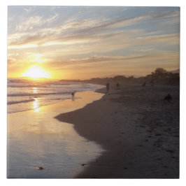 Dog op Sunset California Dreaming Tegel Tegeltje