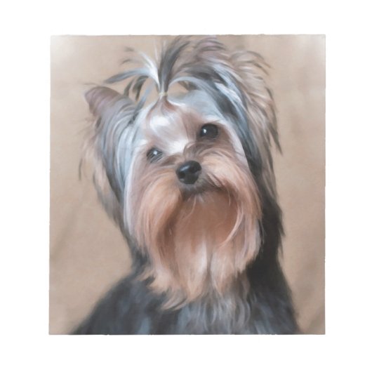 Dog op textielachtergrond notitieblok (Voorkant)