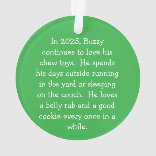 Dog Ornament (achterkant)
