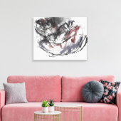 Dog Otter Canvas Afdruk (Insitu (Woonkamer))