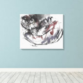 Dog Otter Canvas Afdruk (Insitu (Houten vloer))