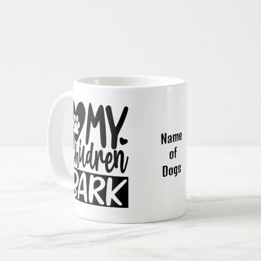 Dog Ouder Koffie Mok (Voorkant links)