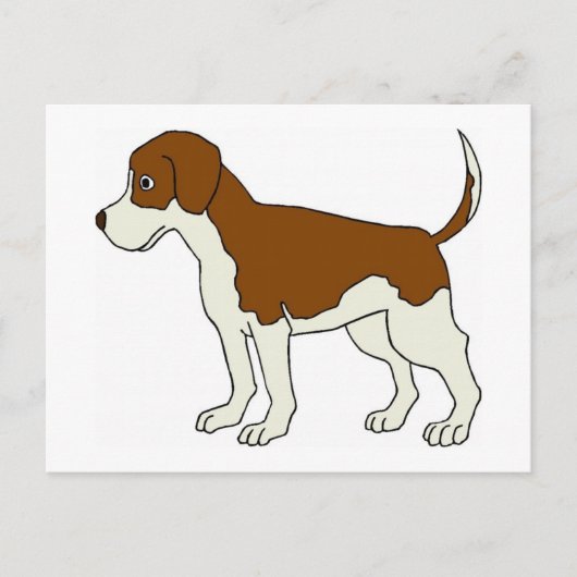 Dog Outline Briefkaart (Voorkant)