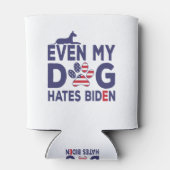 Dog Owner Anti-Biden - Zelfs mijn hond haat Biden  Blikjeskoeler (Achterkant)