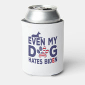 Dog Owner Anti-Biden - Zelfs mijn hond haat Biden  Blikjeskoeler (Blikje Achterkant)