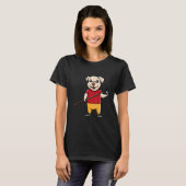 Dog Owner Billiard Ball Snooker Pool Player Paw Lo T-shirt (Voorkant volledig)