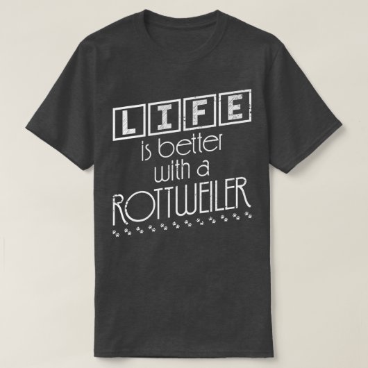Dog Owner Gift Love Dogs Rottweiler T-shirt (Design voorkant)
