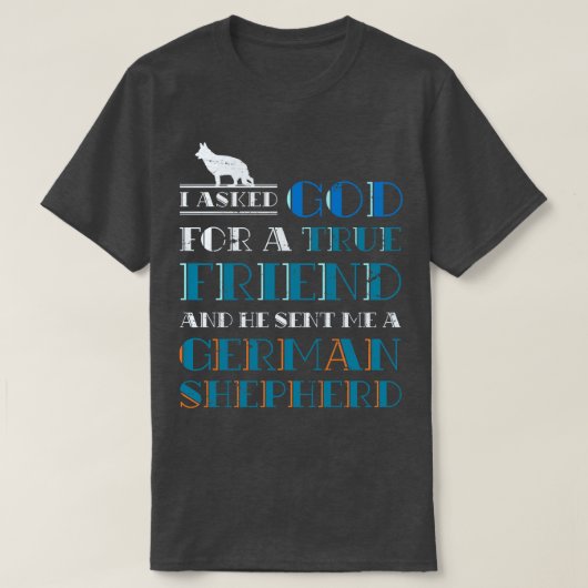 Dog Owner Gift Pet Animals German Shepherd T-shirt (Design voorkant)