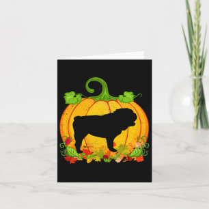 Dog Owner Halloween Costume English Bulldog Kaart