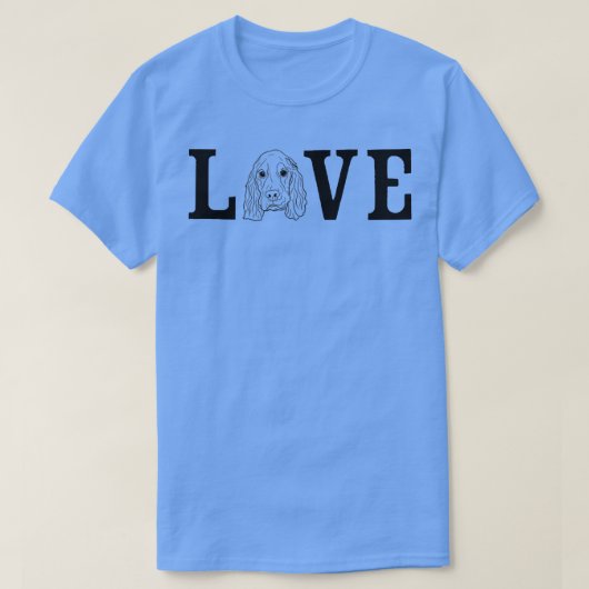 Dog Owner Love Cocker Spaniel T-shirt (Design voorkant)