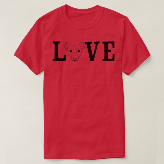 Dog Owner Love Jack Russel T-shirt (Design voorkant)