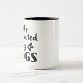 Dog Owner Lover Fun Message Coffee Tea Mok (Midden)