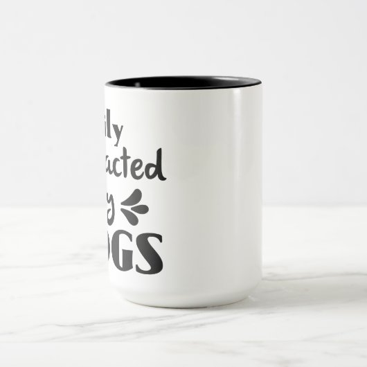 Dog Owner Lover Fun Message Coffee Tea Mok (Midden)