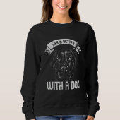 Dog owner outfit life is more beautiful with a Lab Trui (Voorkant)